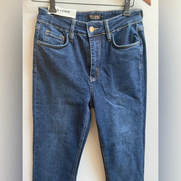 NWT Suko jeans Limitless Stretch Denim High Waist Straight Leg Denim Jean Sz M - Picture 4 of 12